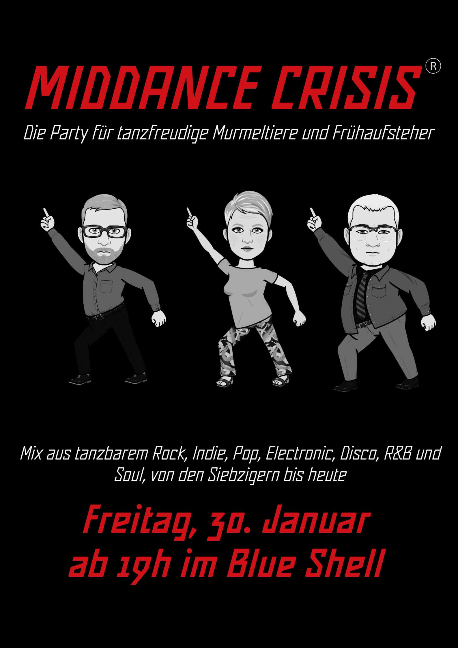 Plakat der nächsten Veranstaltung