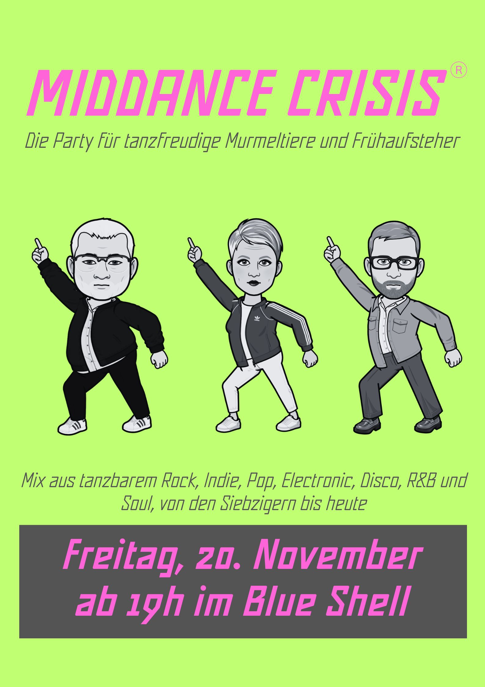 Plakat der nächsten Veranstaltung